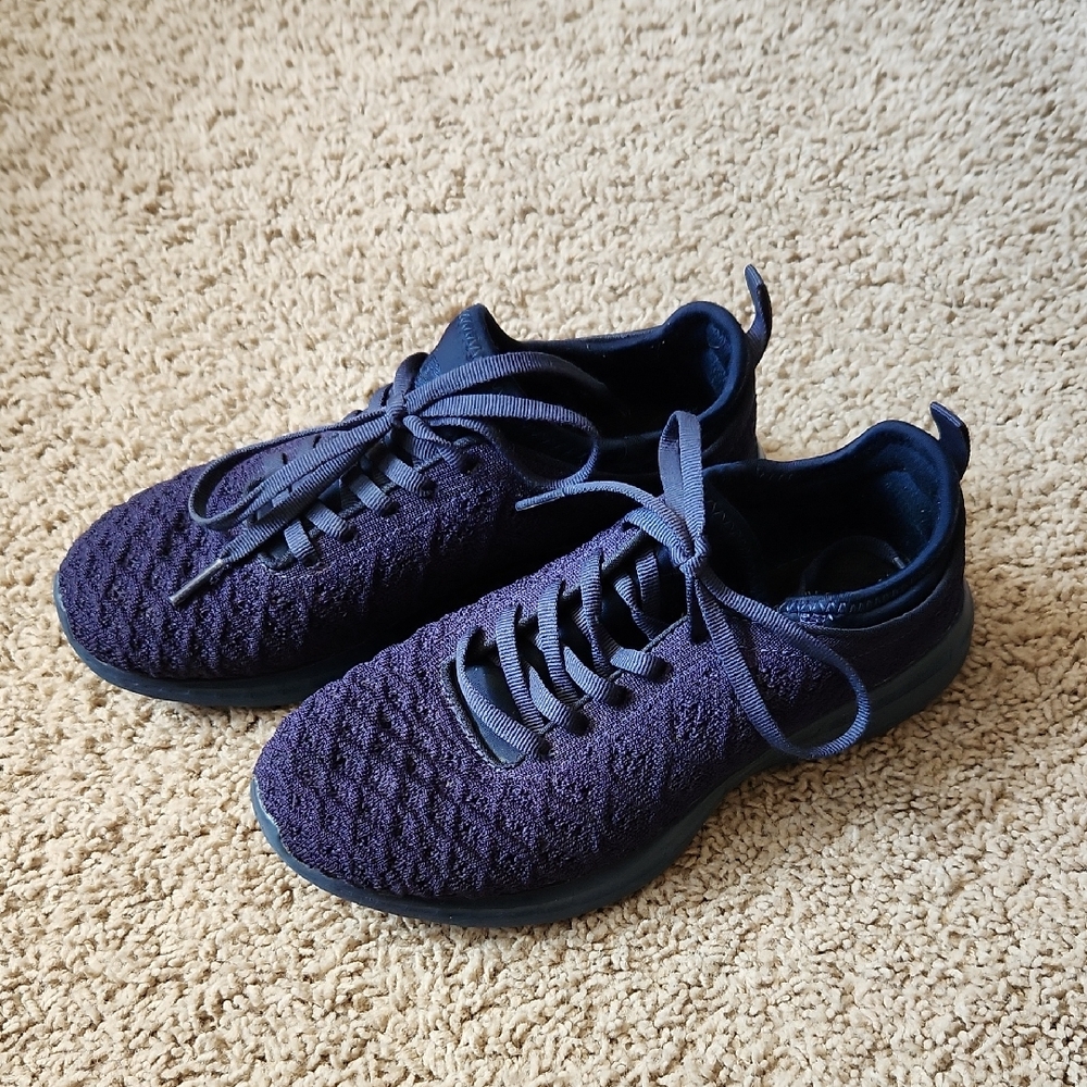 APL Navy Knit Sneakers